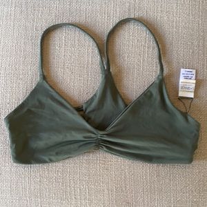 LSpace Bikini top - olive green small